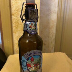 Vintage Oberdorfer Weissbier German  Wheat  Beer  Bottle  w rubber seal 9in tall